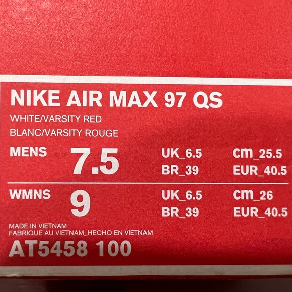 Nike, Air Max 97 QS, AT5458 100, White & Grey - Picture 2 of 14